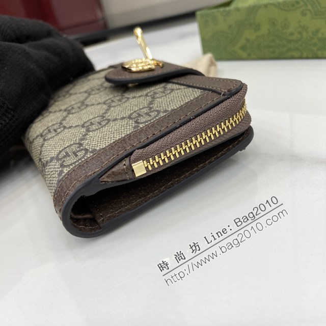 Gucci專櫃古馳最新款Ophidia系列短款卡包錢夾 jh2835型號：725662